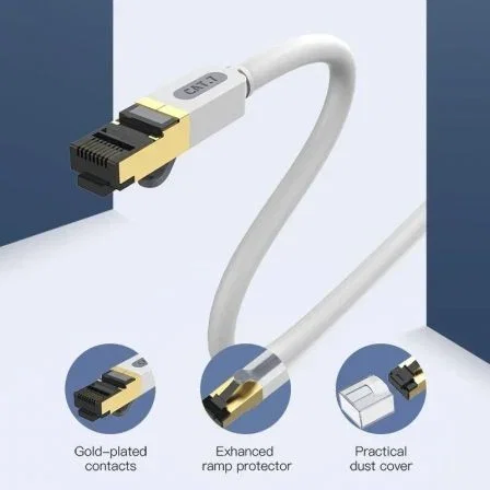 Vention Cable de Red RJ45 Cat.7 S/FTP ICDHF 1m Gris